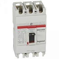 Автоматический выключатель DRX125 термомагнитный 20A 3П 20KA | код. 027021 |  Legrand 